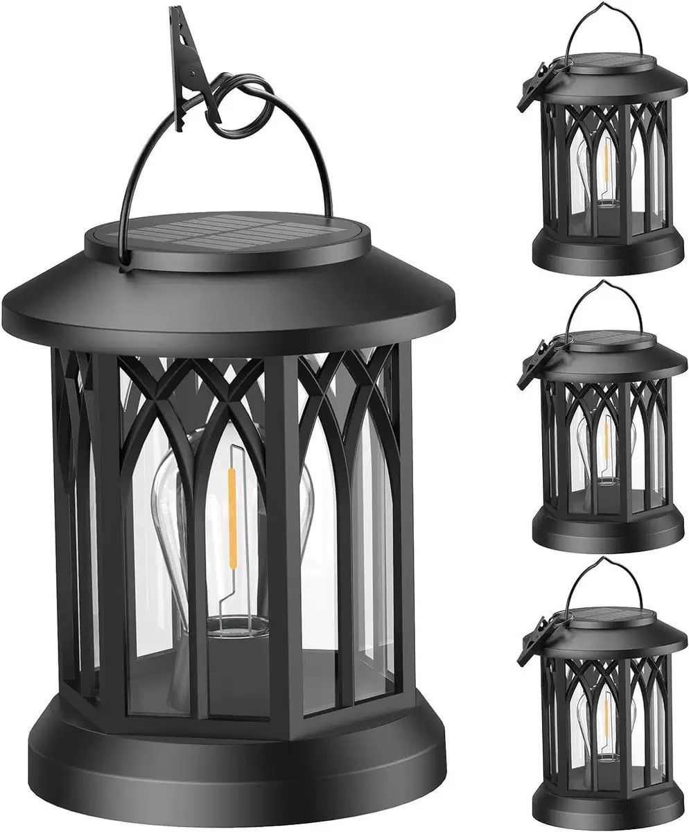 12-15 Hours Working Time Solar Garage Lights with Toughened Glass Lampshade Auto On/Off Feature
