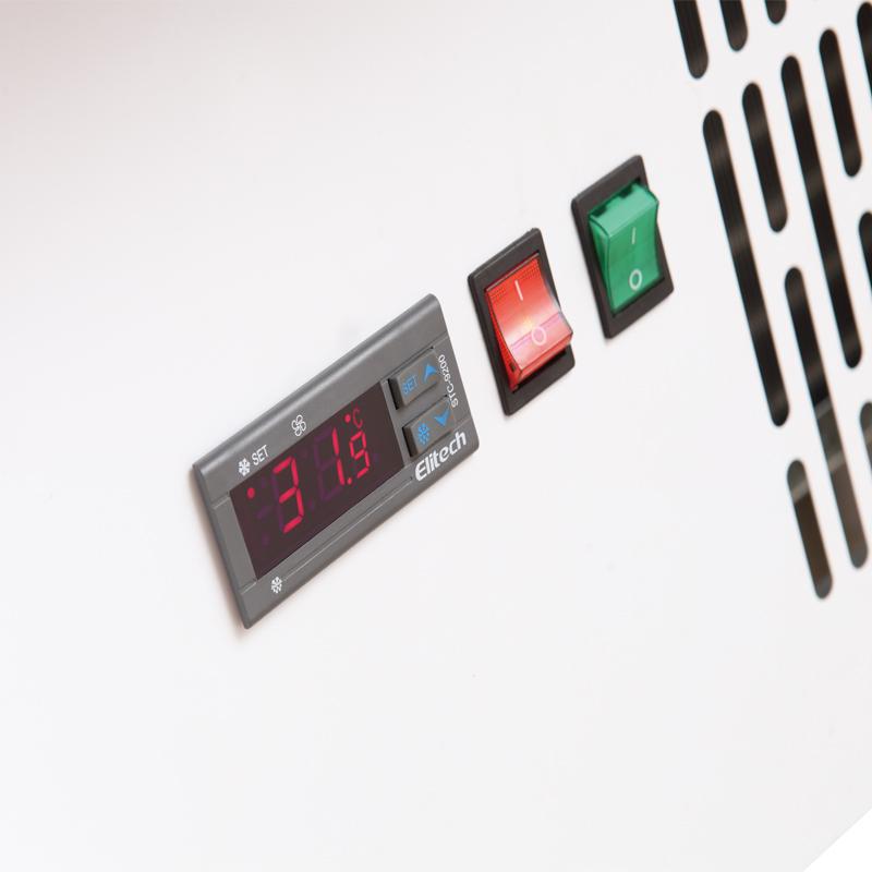 Refrigeration Condensing Unit Island Display Freezer With Night Curtain