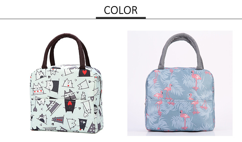 Custom Printed Striped Oxford Insulated Lunch Cooler Bags