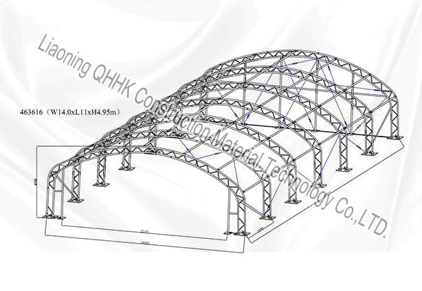 Direct Manufacturer Fireproof JQR4536 Metal Steel Structre Airplane Hangar