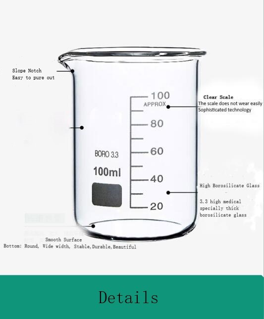 high hardness Lab Testing Equipments 5171mm Borosilicate Glass Beaker