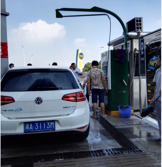 Single Phase 220V 5.5KW Hot Galvanized Steel Car Wash Machine for Coin Operated Station