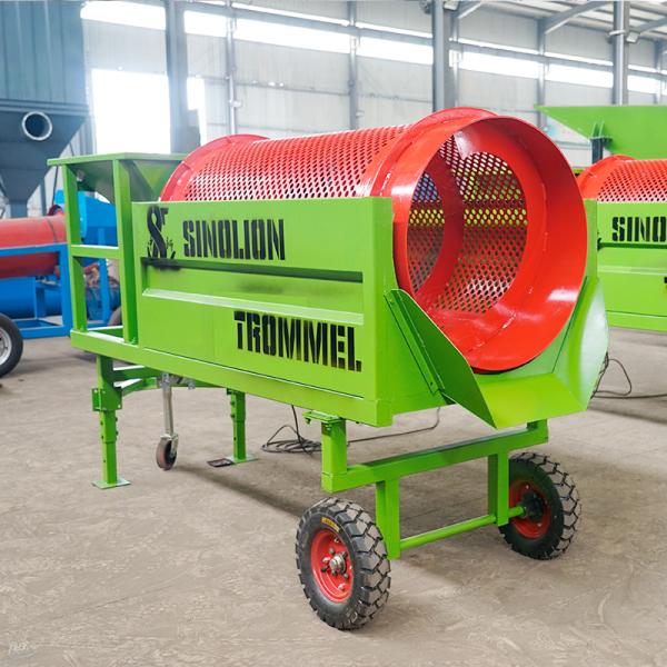 Small Processing Capacity Mobile Rotary Screening Equipment with High Recovery Rate