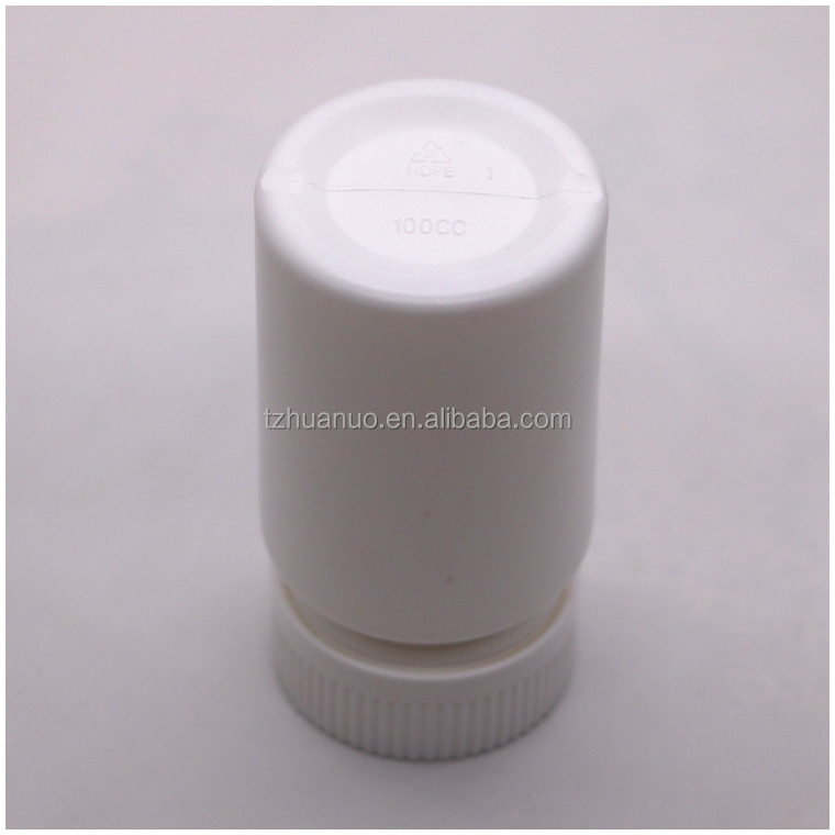 80ml HDPE Bottle Wide Mouth Empty Capsule Containers with Screw Cap and Kid Safety Cap
