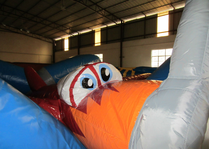 Airplane cartoon inflatable bouncer / commercial inflatable bouncer house cute helicopter inflatable jumping