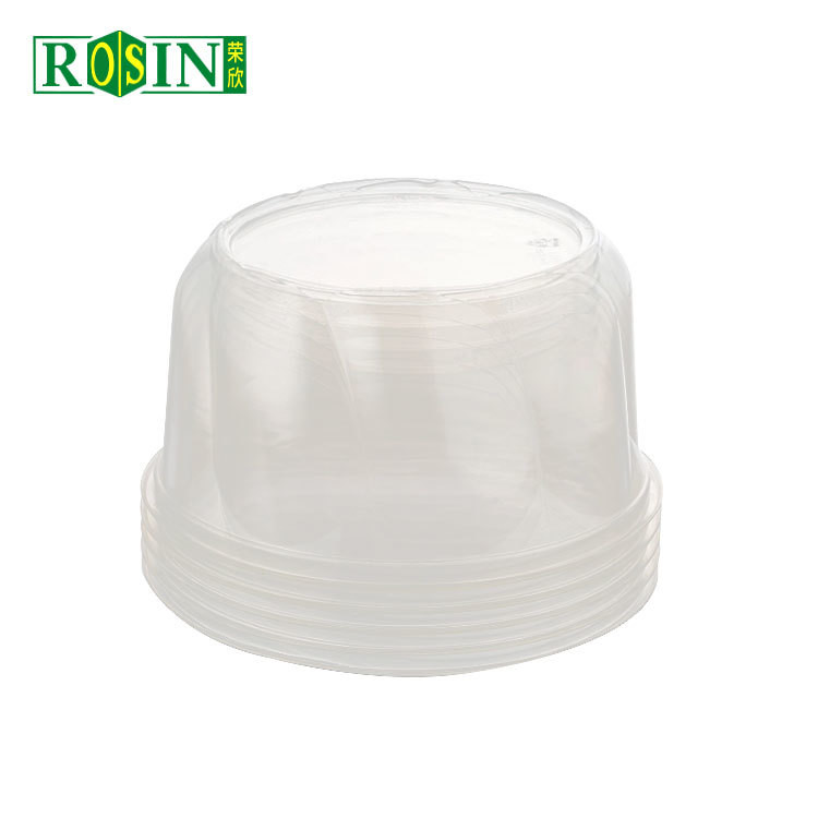 6 Inch Round Plastic Bakery Packaging Cheese Birthday With Clear Lid
