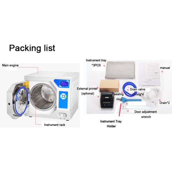 LCD Desktop Drying Sterilizer Pulsating Three Times Pre Vacuum Disinfection Cabinet