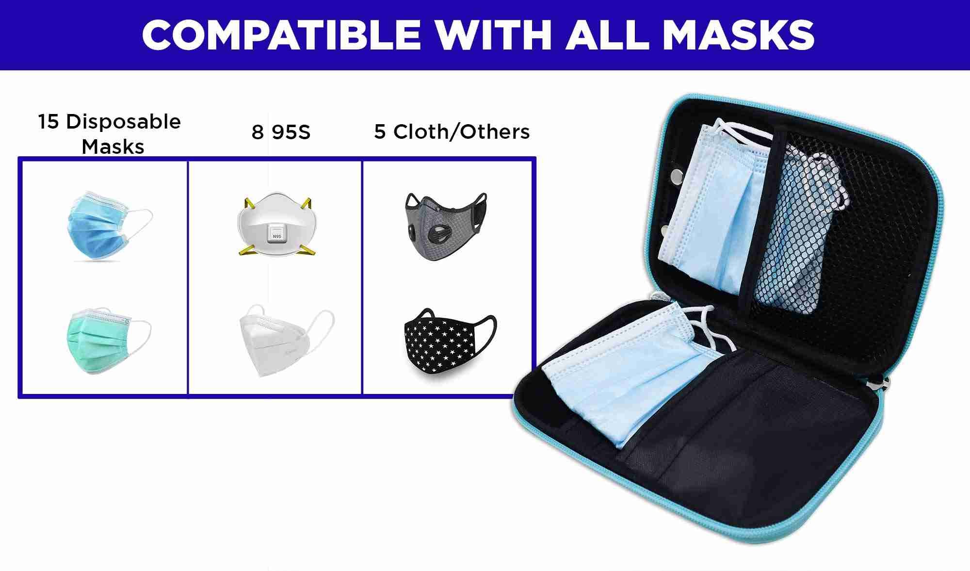 Eco friendly EVA Travel Case for mask / holder keychains