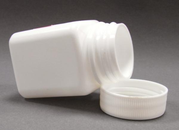 Plastic Square Bottle 60ml PE Wide Mouth Medicine Bottle Plastic Health Care