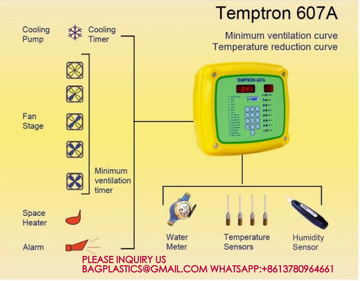 Auto 220V T607 Grow Room Environment Controller Poultry House T607 Grow Room Environment Controller