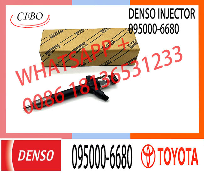 1AD-FTV diesel fuel injector 095000-6680 engine parts injector nozzle 095000 6680 0950006680 for Toyota RAV4 2.0 D