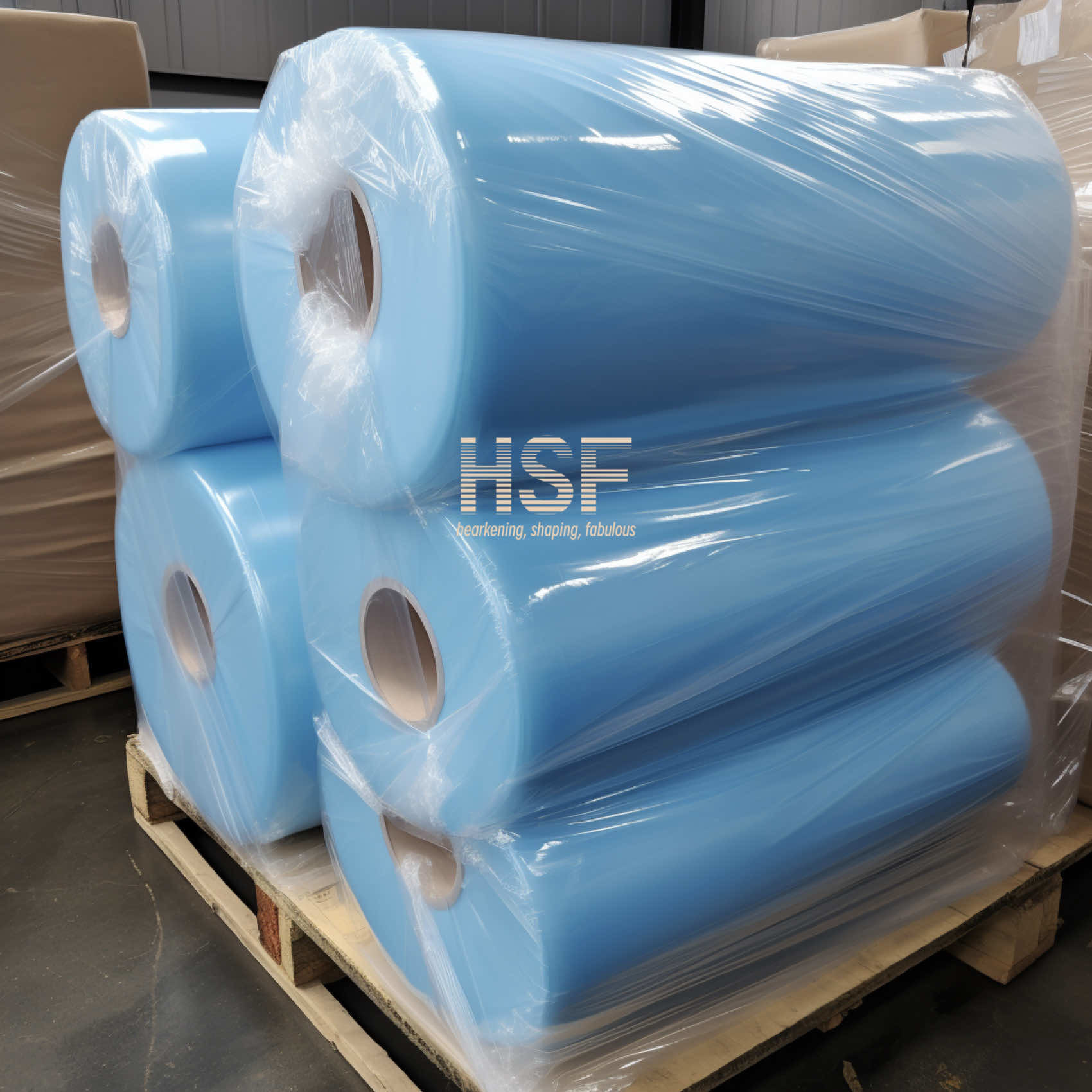 80uM Blue Oriented Polyethylene Film For Watercraft Surfaces