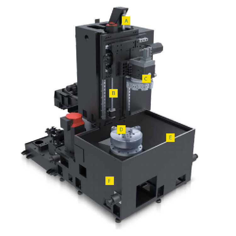 SMTCL Vertical CNC Lathe V6 Heavy Duty 3 Axis Vertical CNC Milling Machine