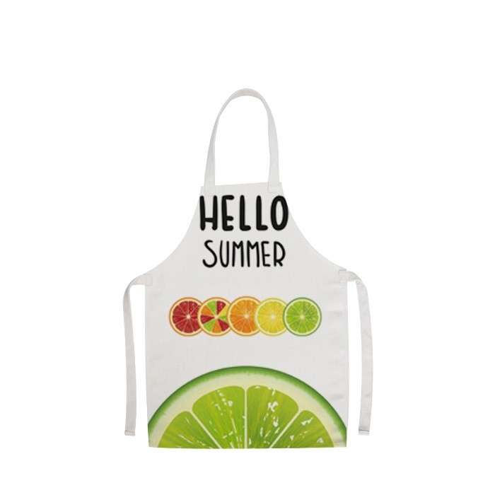 300G And 380G Sublimation Blank Linen Apron With Rolled Edge And Vertical Edge For Adult And Kids
