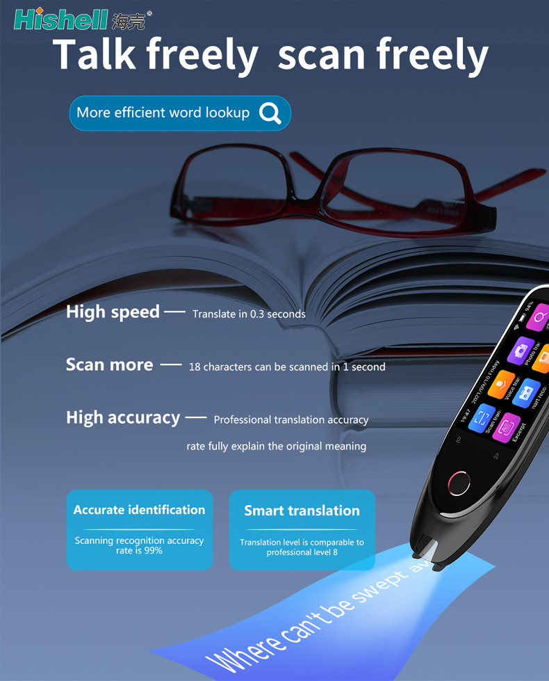 Wireless Multitouch Dictionary Pen Scanner Ultraportable 112 Languages