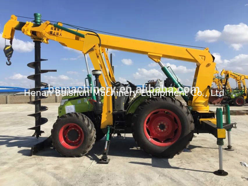 Earth Auger Drill Truck Crane Hole Drill Earth Auger Bore Pile Machine
