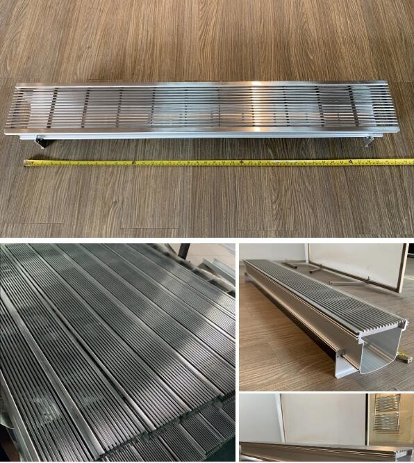 Outdoor floor drain long floor drain