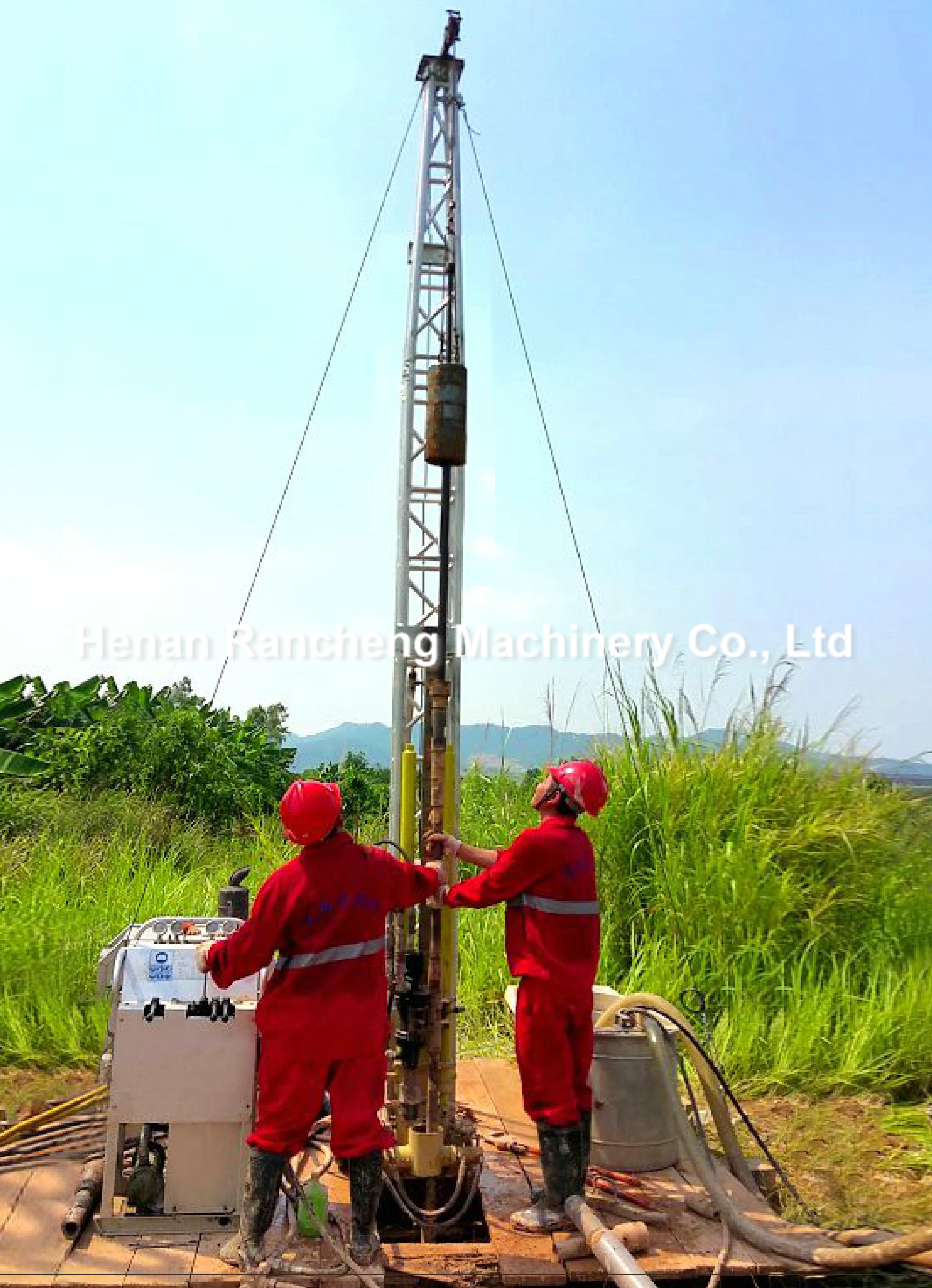 Hydraulic Portable Core Drill Rig 1m Rod Length 30m / 100m / 200m Depth