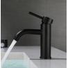 Buy cheap Black Stainless Steel Single Lever Kitchen Mixer Tap Bathroom Wash Basin Faucet from wholesalers