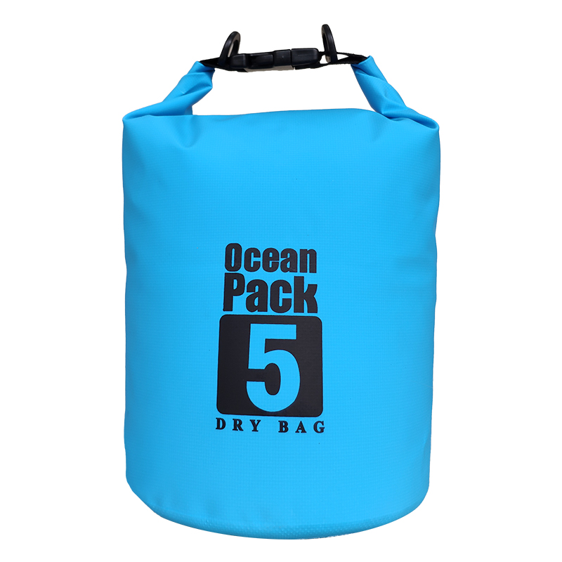 Blue Black Yellow PVC Waterproof Dry Bag For Outdoor Adventures OEM