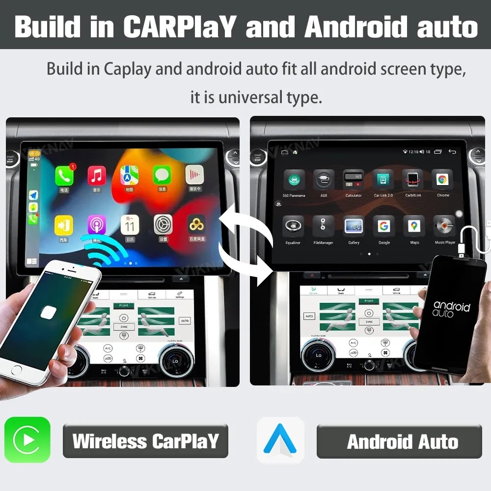 13.6inch Android Touch screen Stereo For 2013-2017 Range Rover Vogue Multimedia Player Navigation Wireless Carplay