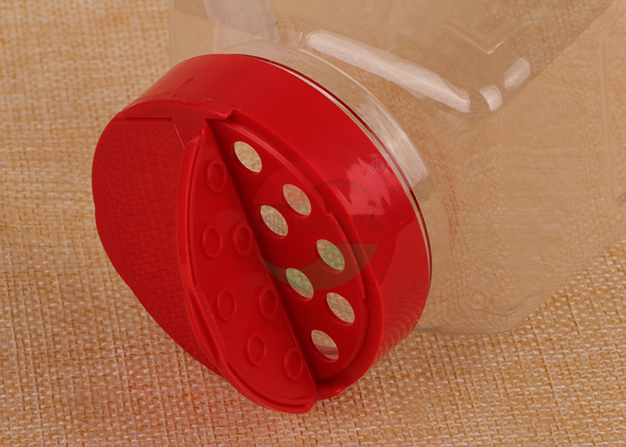 SGS Food Grade Square Clear Pet Jars Recyclable With PP Screw Shake Top