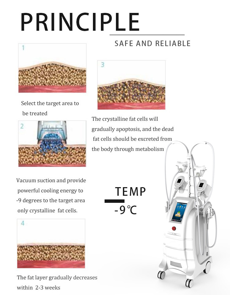 LF-202A Newest 7 handles multifunctional cellulite reduction cryo slimming machine with double chin