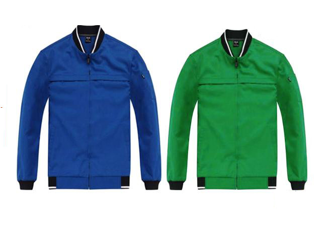 Blue Polyester Work Coats Jackets , Outdoor Bomber Jackets For Men