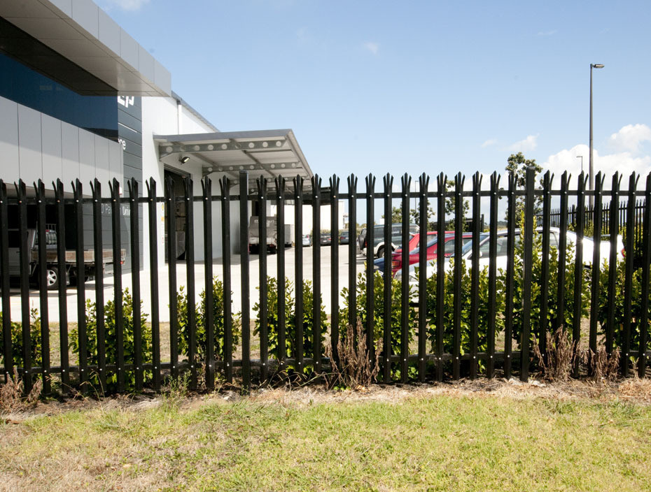 3m wide Steel Palisade Fencing