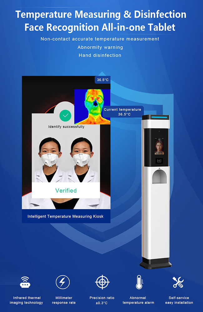 Digital 99% Accuracy Forehead Infrared Thermometer Free Standing