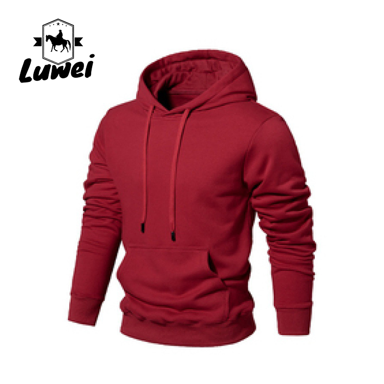 Streetwear Custom Logo Pullover Over Size Bluza Felpe Con Cappuccio Cotton Slim Plain Men's Hoodies & Sweatshirts