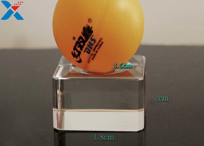 Transparent Basketball Display Stand , Volleyball Display Stand For Bracket