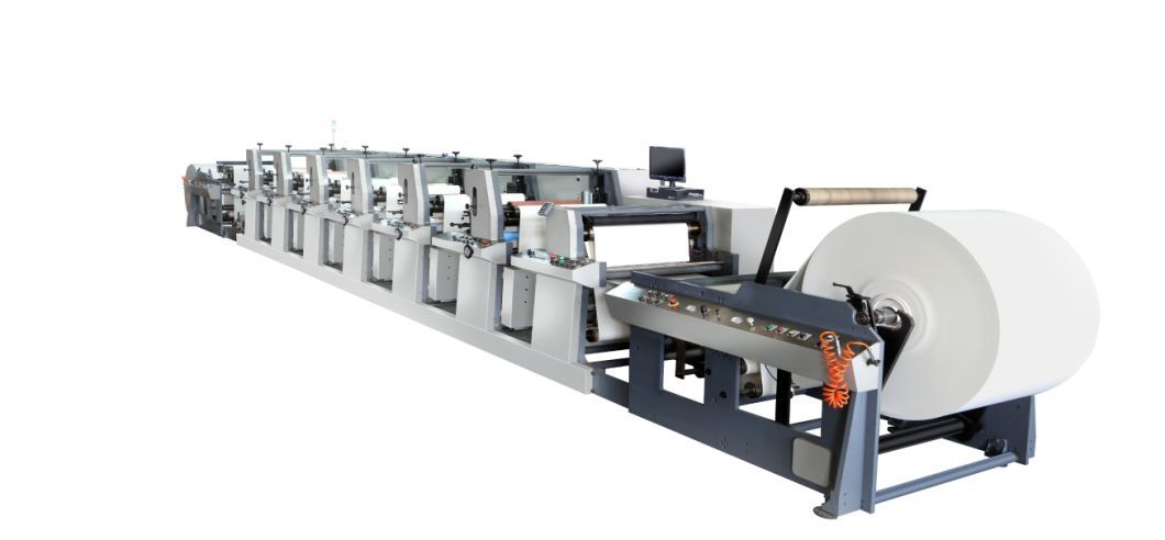 Flexography Ceramic Anilox Roller Printing Machine for Paper Rolls