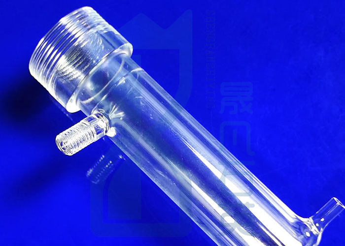 Heat Resistant Clear Morse 6.5 Quartz Glass Bottle With Thread Mouth