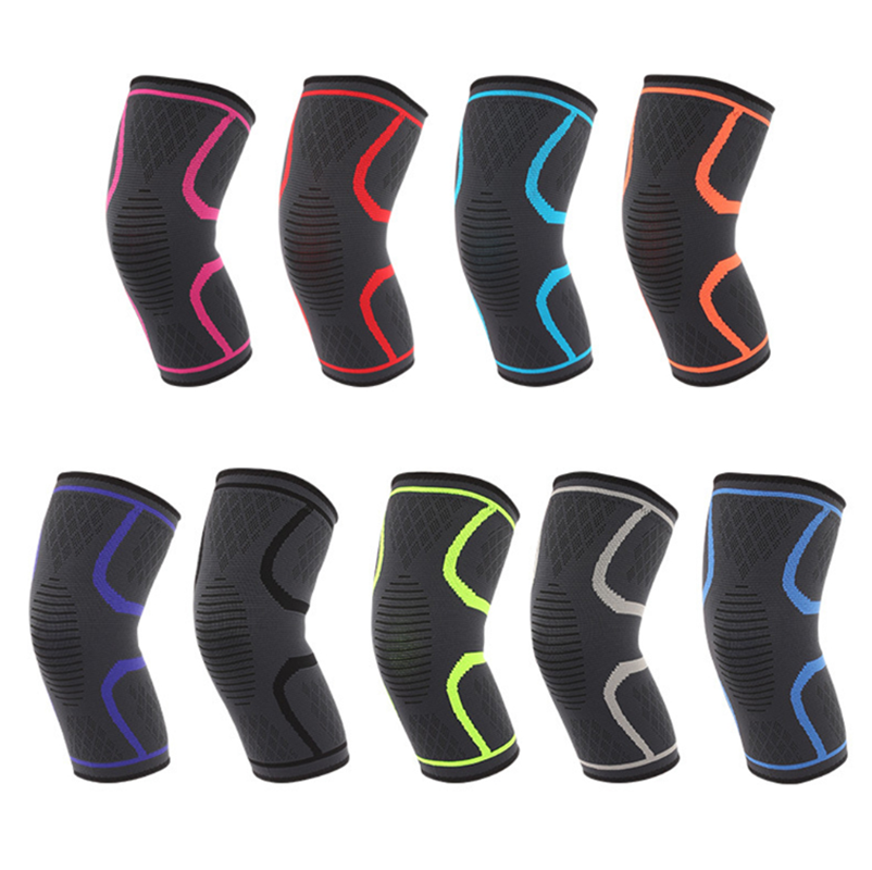 High Elasticity Football Compression Knee Sleeve Lifting Knee Support Pads Wearable OEM