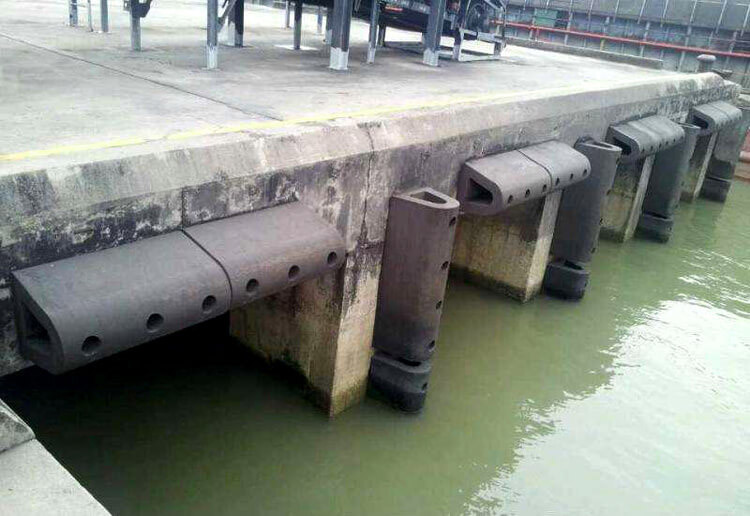 Dock Rubber Fender High Impact Resistance D Type Fenders for Cargo Terminals
