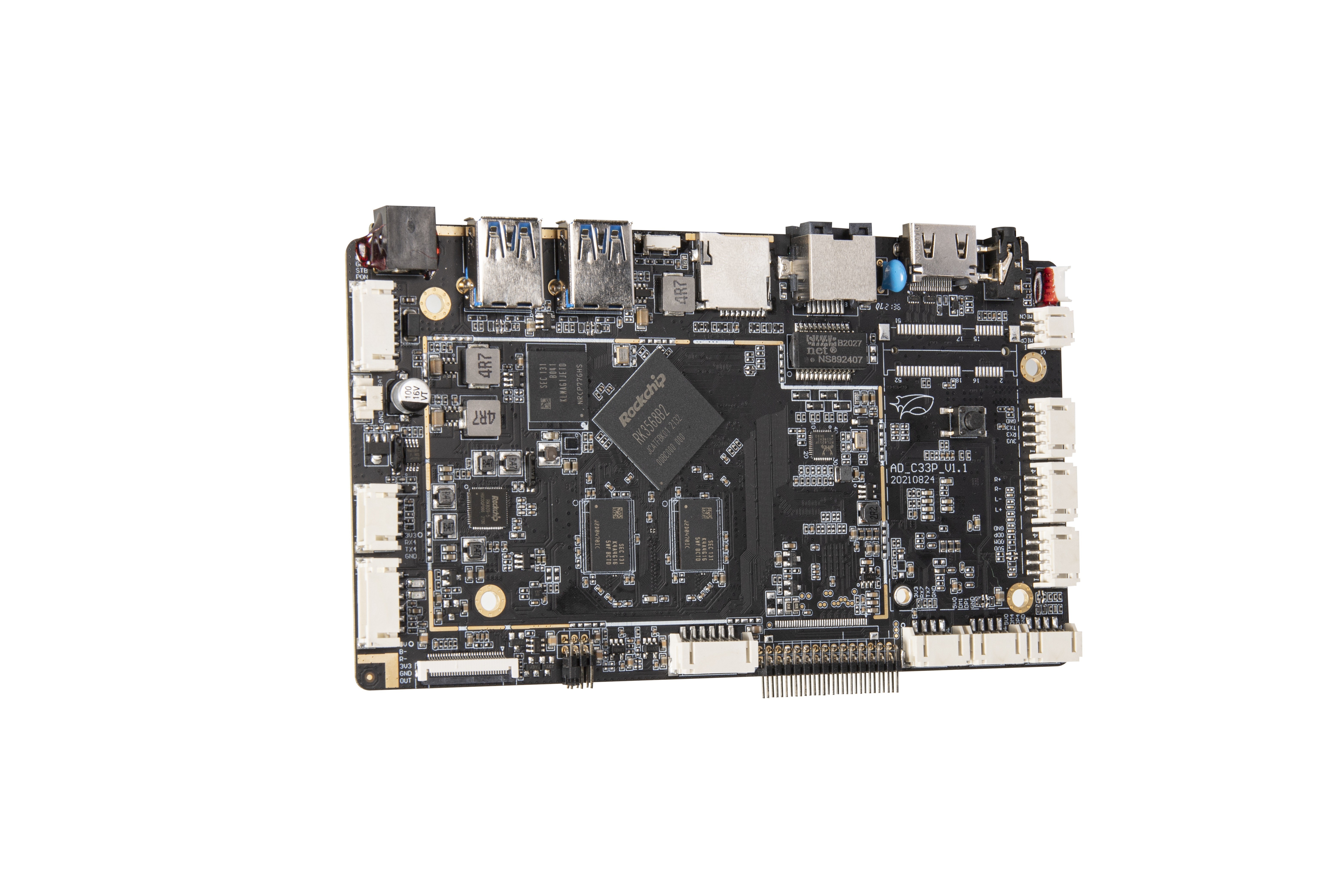 RockChip RK3568 Development Motherboard 2GB/4GB/8GB Open Source NPU AI PCBA