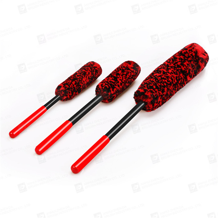 3pcs 490mm Wheel Hub Cleaning Tool Flexible Long Handle