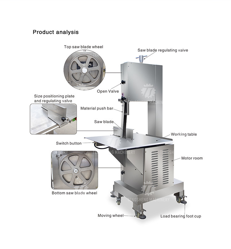 Automatic Kitchen Equipment Effective Ribs Cutting Machine Made of Stainless Steel