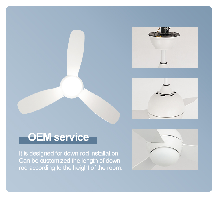1stshine High Speed DC Motor Ceiling Fan with Remote and LED Light Remote Control