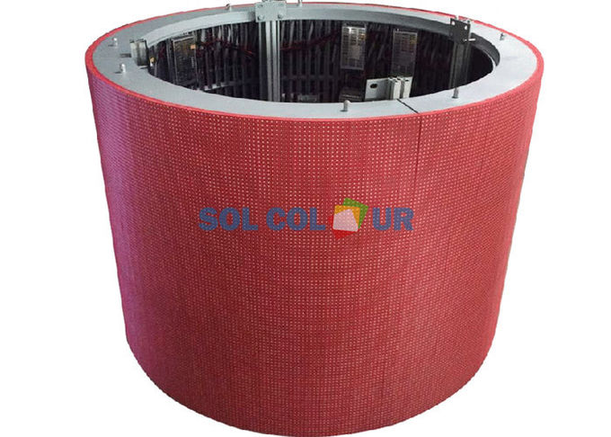 Quick Response P5 Cylindrical LED Display / Exterior Flexible Led Display Panels