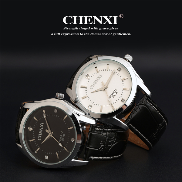 Black White Watch Wholesale Top Quality Stainless Steel Summer Fashion Leather Watch