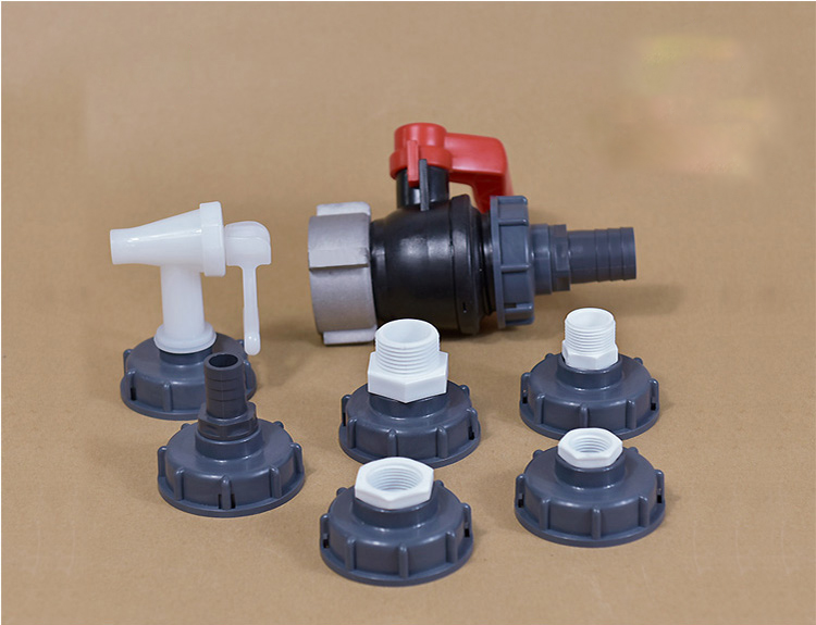 2" and 1.5" Adapters Pipes Fittings for Round Head Female Connection Connect IBC Tanks