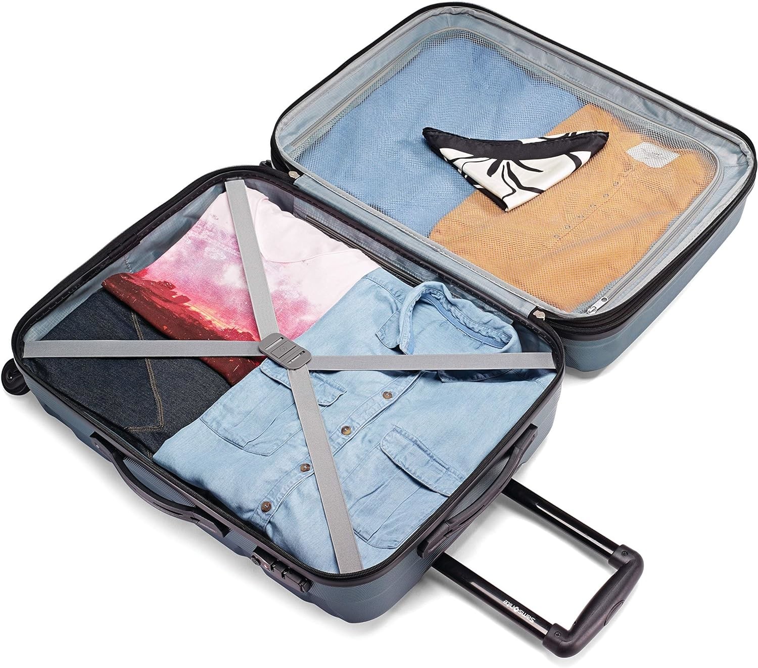 Omni PC Hardside Expandable Luggage with Spinner Wheels, Carry-On 20-Inch, Teal