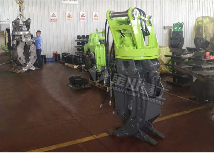 OEM Small Hydraulic Log Grapple Wood Grab Machinery For ZX120 ZX150 Excavator
