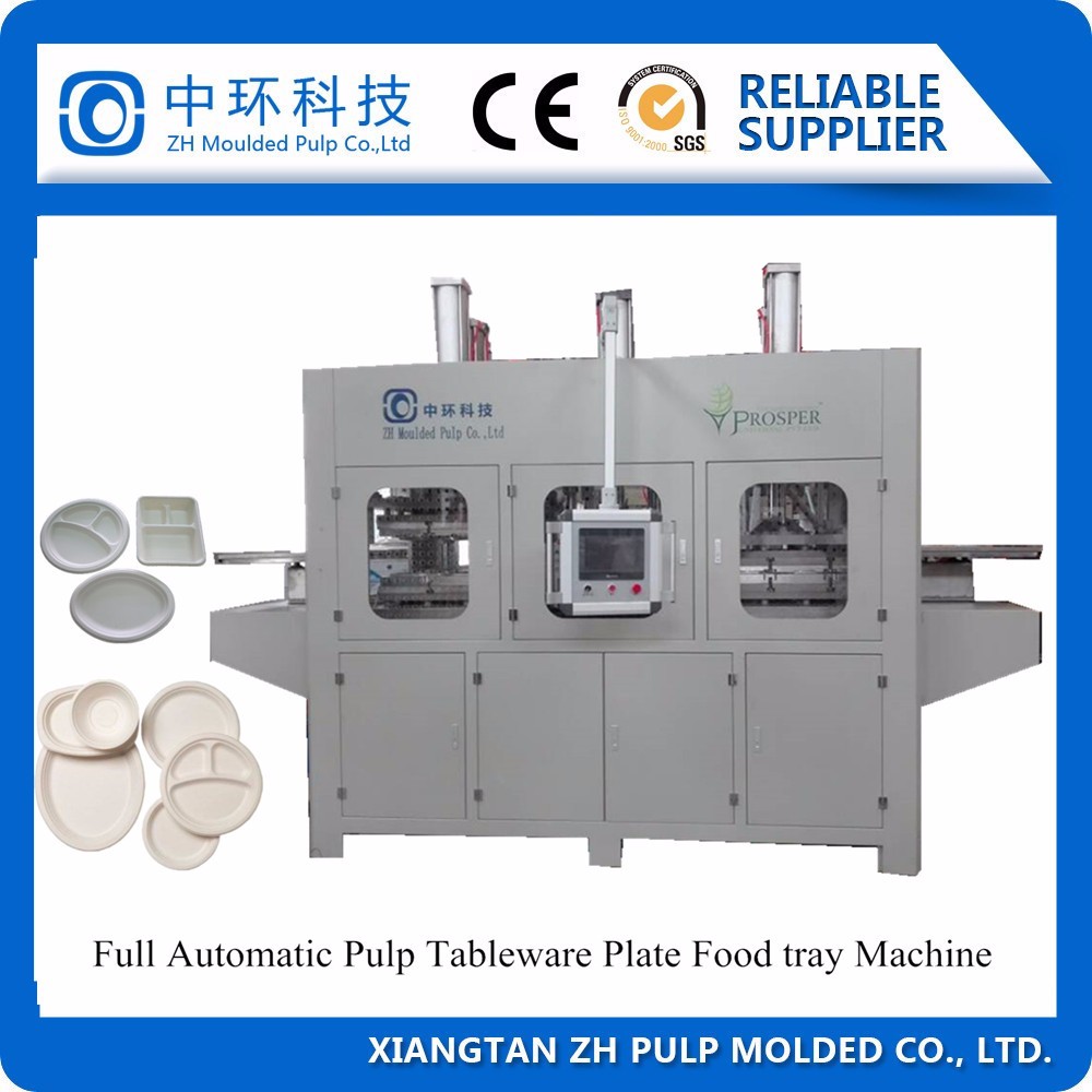 Biodegradable Bagasse Pulp Production Line , Bagasse Plate Machine 440V