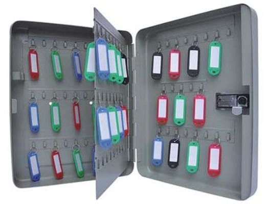 93 Hooks Lightweight Metal Key Box With Digital Lock Storage Cabinet