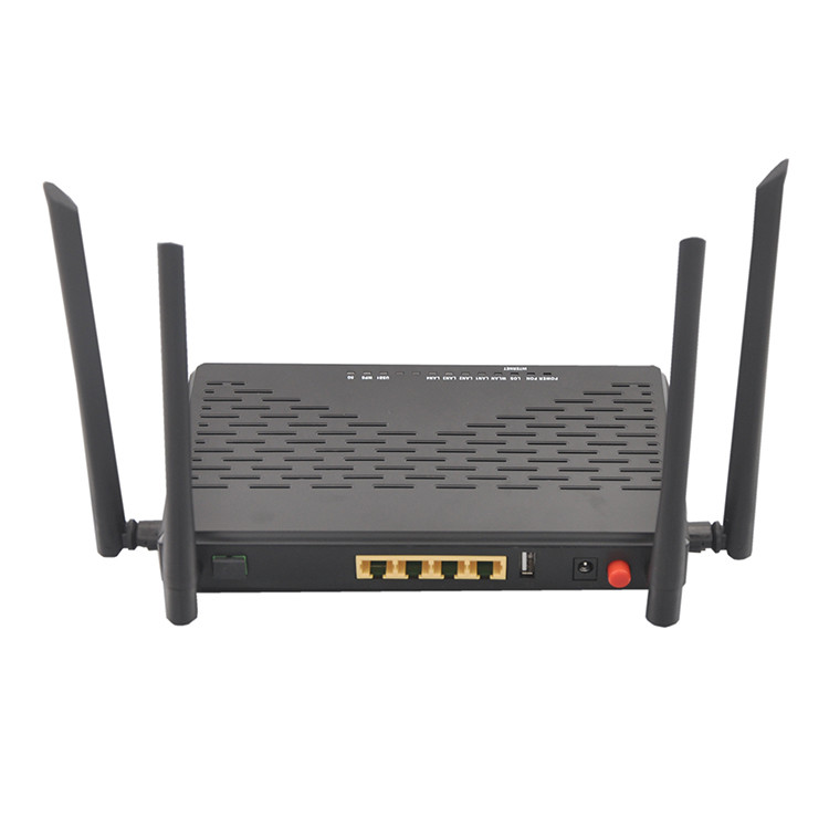 2.4G 4GE FTTH 5.8G Gpon Onu Wifi Router Dual Band AC 4 Port