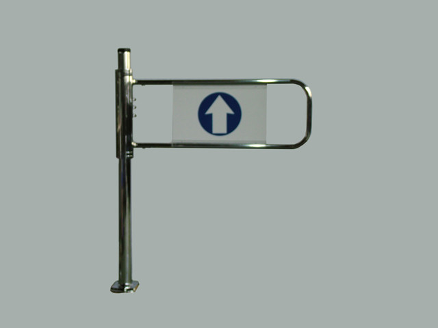 hotsales sales Dual Mechanical Swing Gate Supermarket Swing Gate Access Control Swing Barrier Gate Tunrstile QSJCKQ