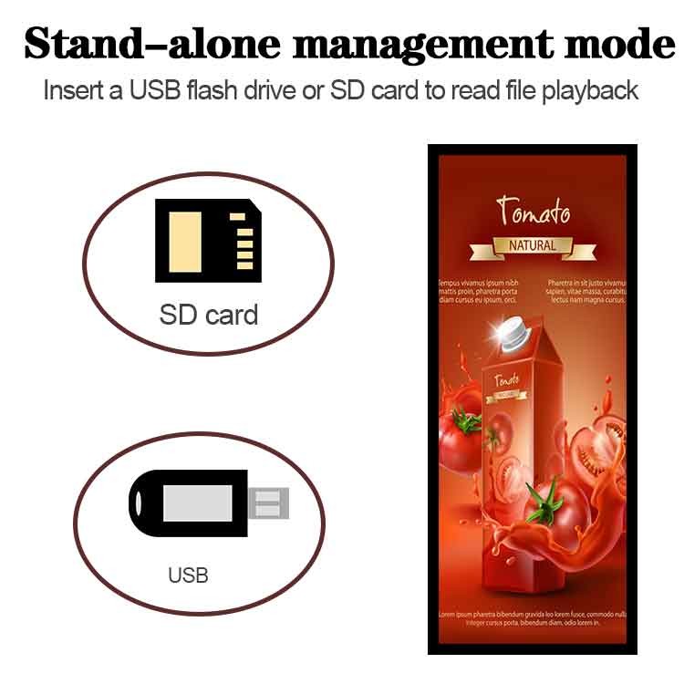 VETO 35 Inch Ultra Wide Digital Shelf Ddge Advertising Screen 4k Bar LCD Display For Supermarket